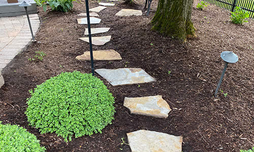 Starwash Professional Lake County IL pressure washing your stones to make your path presentable